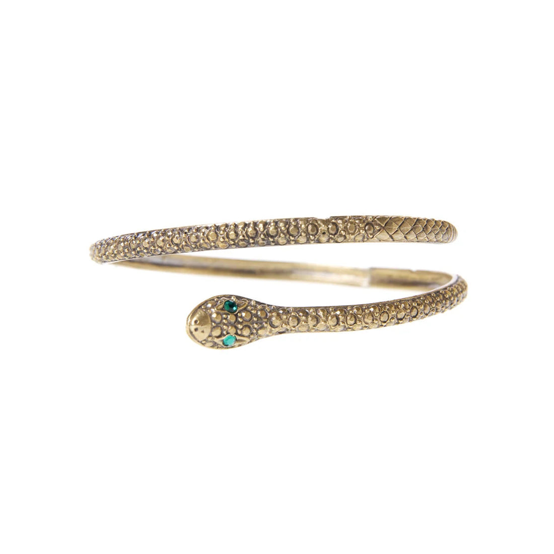 Textured Serpent Bangle Bracelet