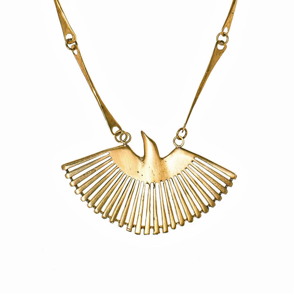 Phoenix Fan Statement Necklace