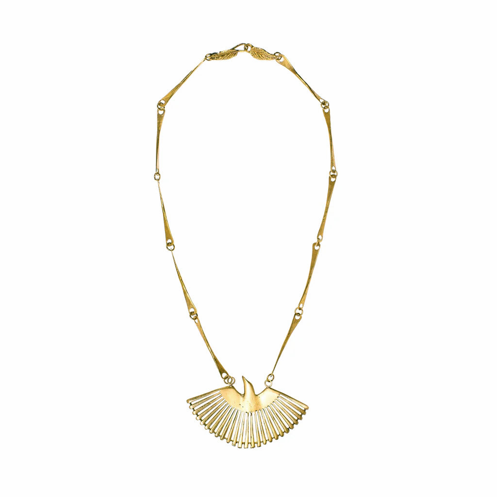 Phoenix Fan Statement Necklace
