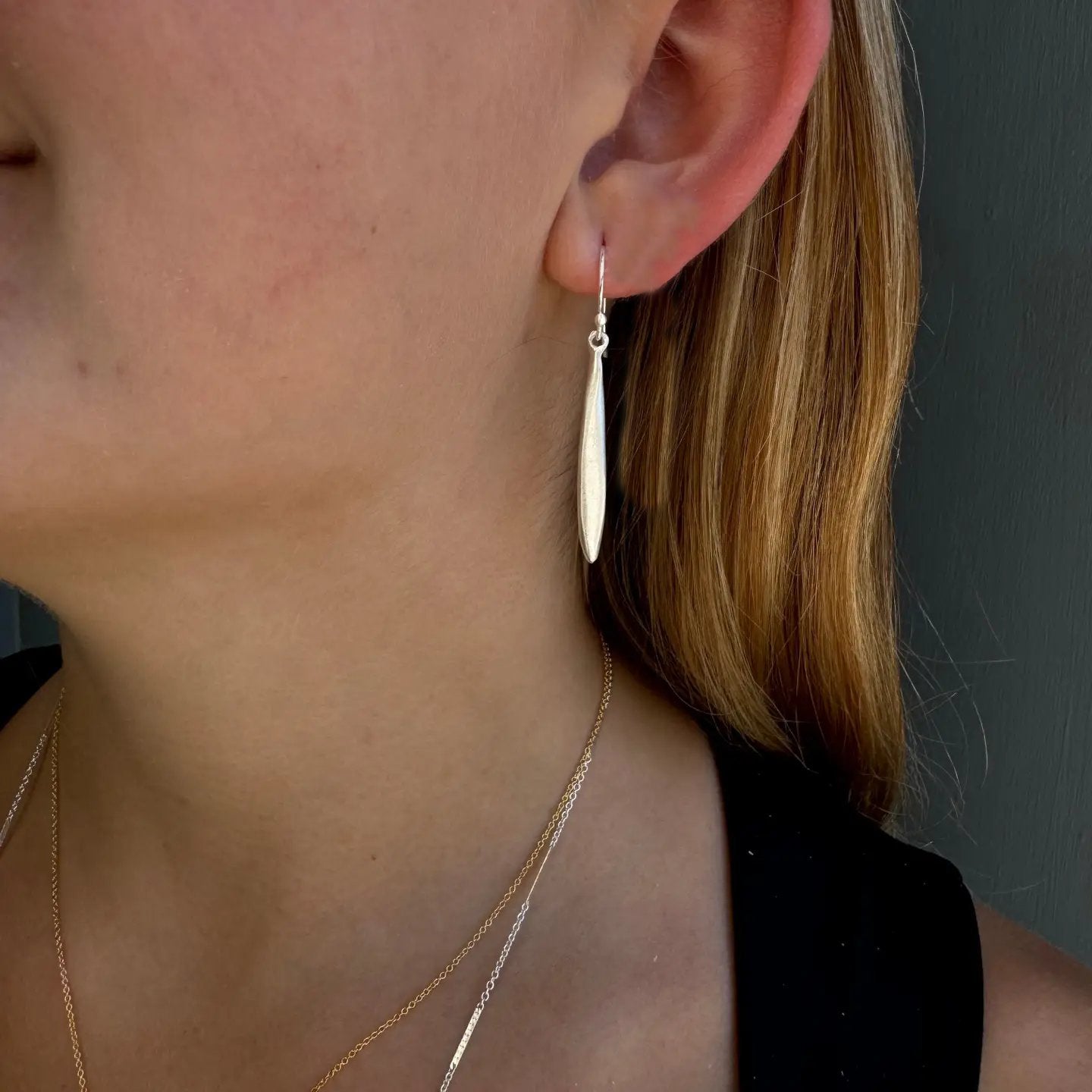 Medium Drop Earrings - Sterling Silver