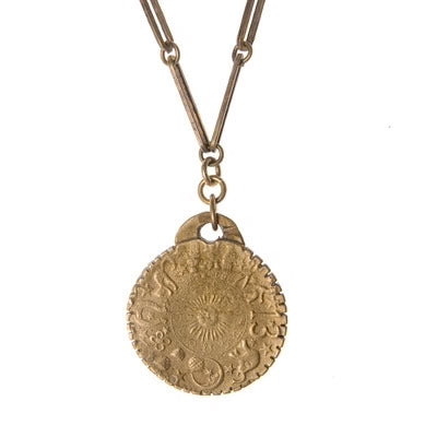 Zodiac Coin Long Necklace