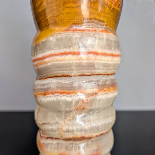 Hand Carved Onyx Stone Vase