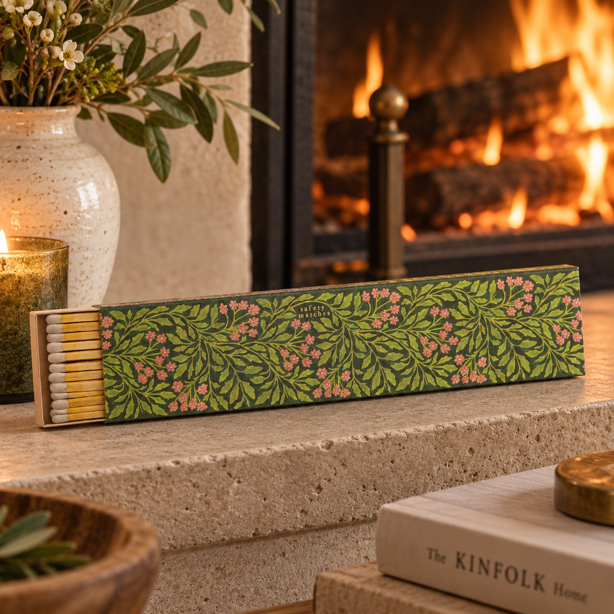 XL Safety Matches – Green Flora