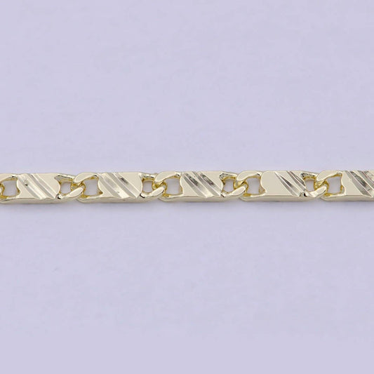 Gold Filled 2mm Scroll Chain Necklace - 27"