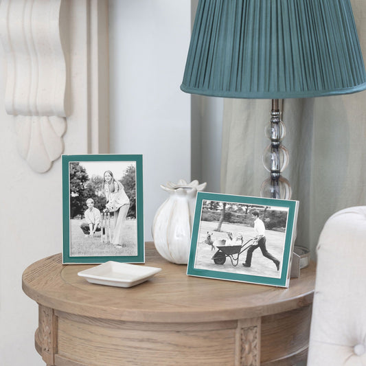 5x7 Enamel + Silver Picture Frame - Fern