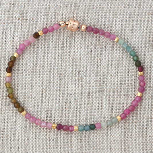 Multicolor Tourmaline Bracelet — Gold Vermeil