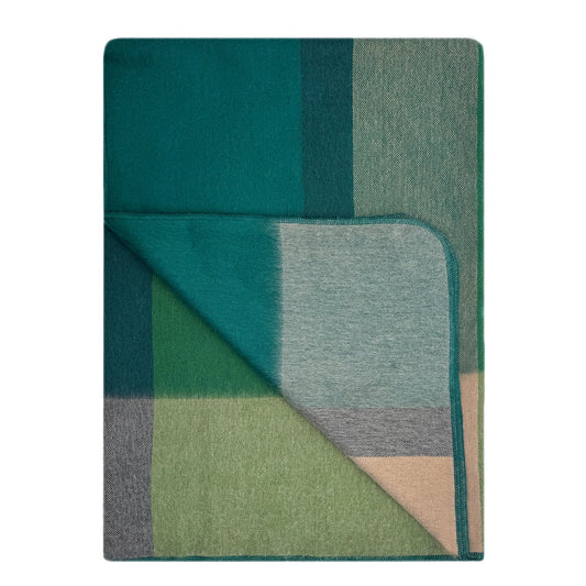 Alpaca Blend Geometric Throw Blanket - Alpine