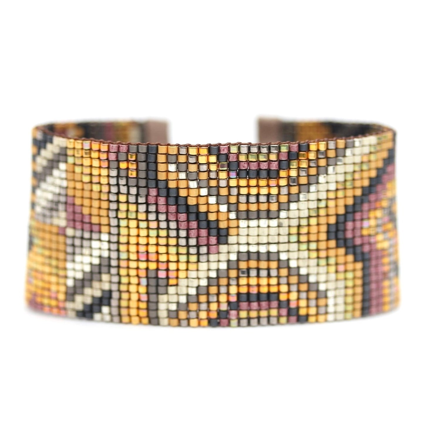 Alta Handwoven Beaded Cuff Bracelet