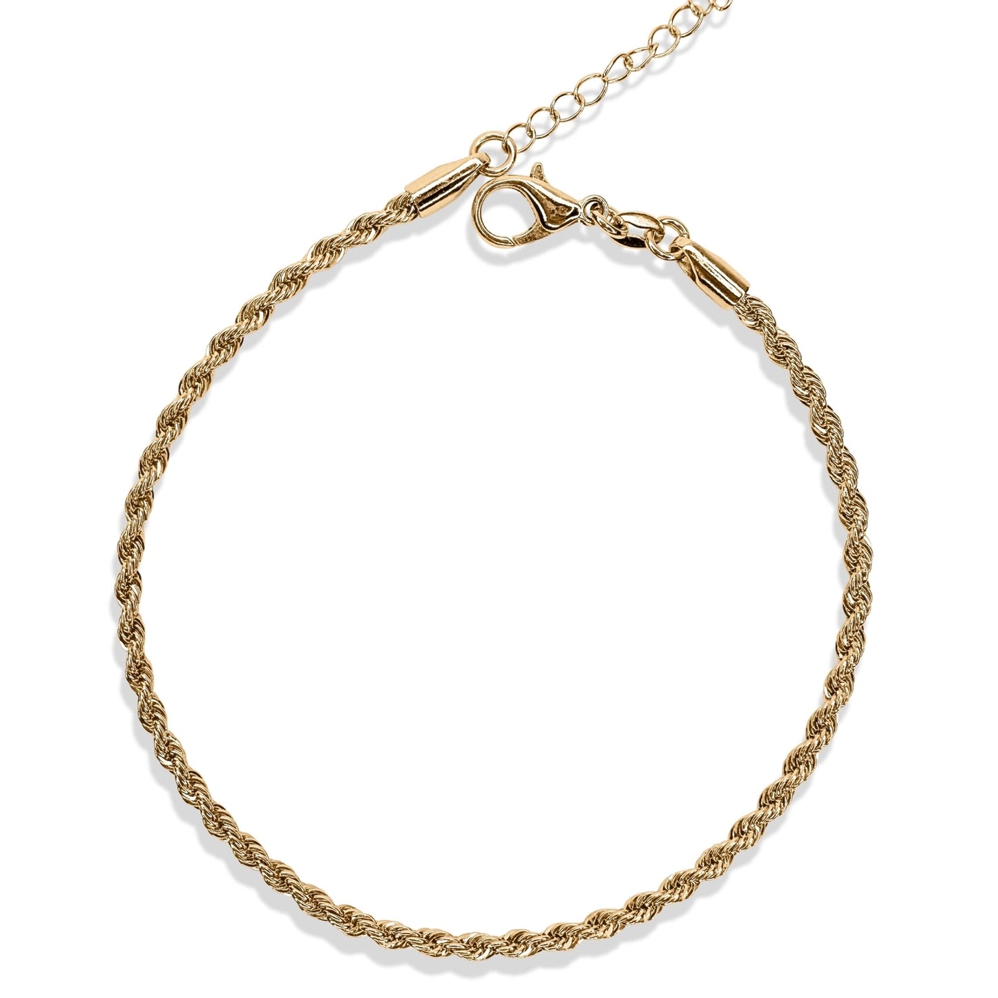 Rope Chain Anklet - 18k Gold Fill
