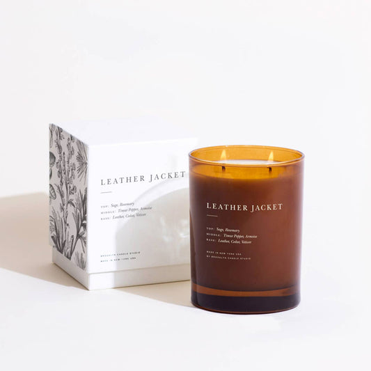 Leather Jacket 2-Wick Soy Wax Candle