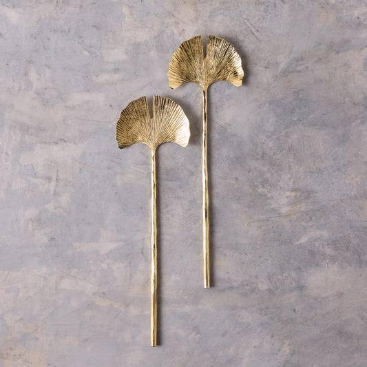 Gingko Gold Salad Servers (Set of 2)