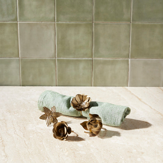 Botanical Napkin Rings (Set of 4)