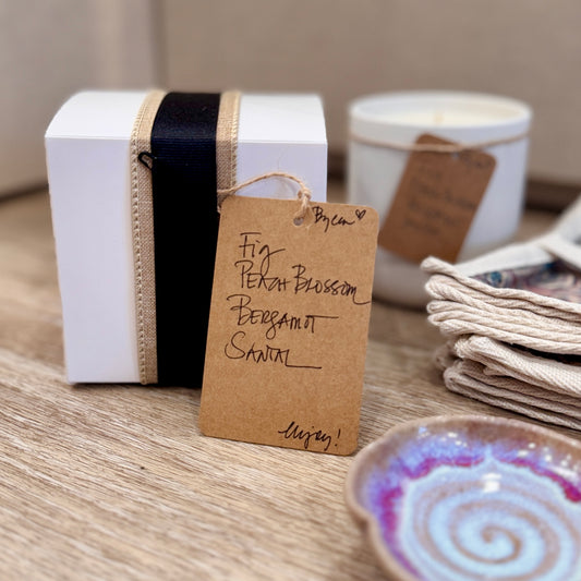 Coconut Blend Wax Candle - Fig | Peach Blossom | Bergamot | Santal