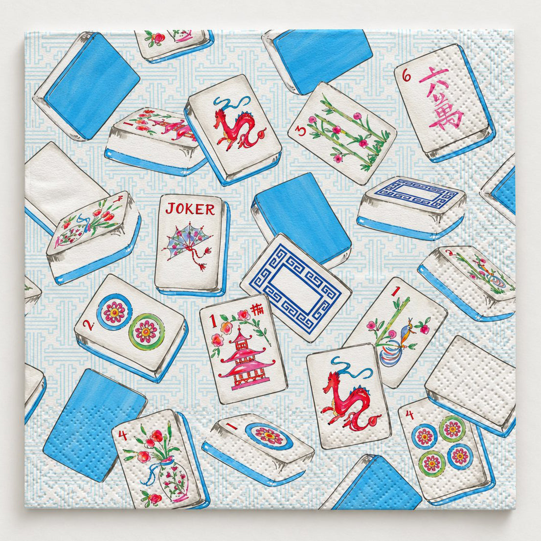 Mahjong Paper Cocktail Napkins