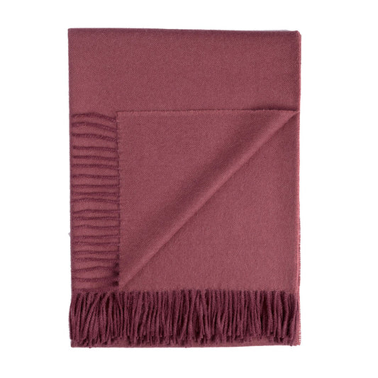 Baby Alpaca Throw Blanket - Malbec