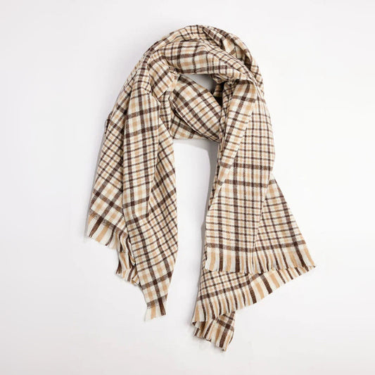 Plaid 'Beech' Scarf (select color)