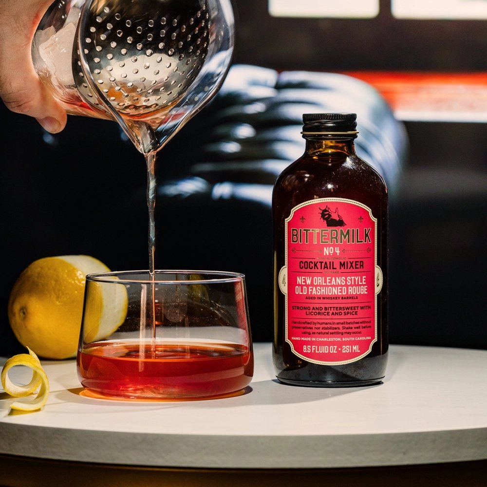 Bittermilk No. 4 - New Orleans Style Old Fashioned Rouge Cocktail Mixer