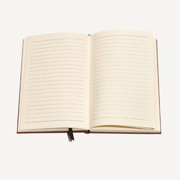 Faux Leather Engraved Lined Journal - Butterflies