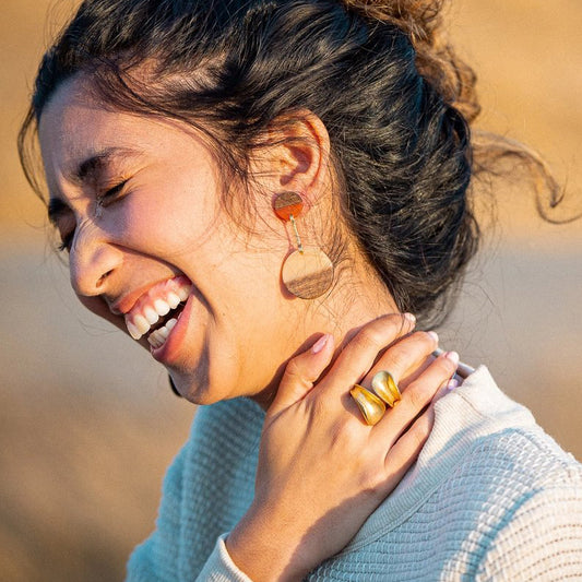 Brass ‘Twist’ Adjustable Ring