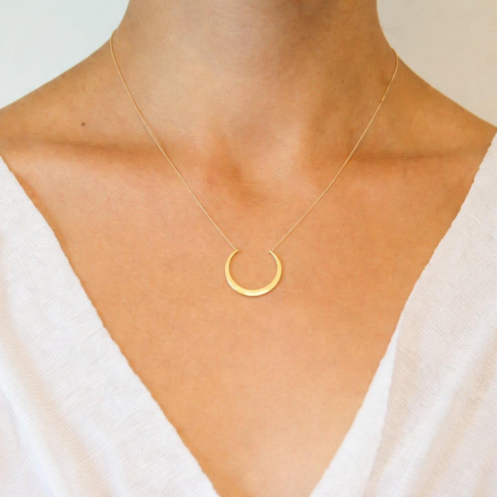 14k Gold ‘Fertile Moon’ Necklace