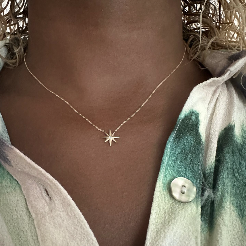 14k Gold ‘Twinkle’ Pendant Necklace with Diamond