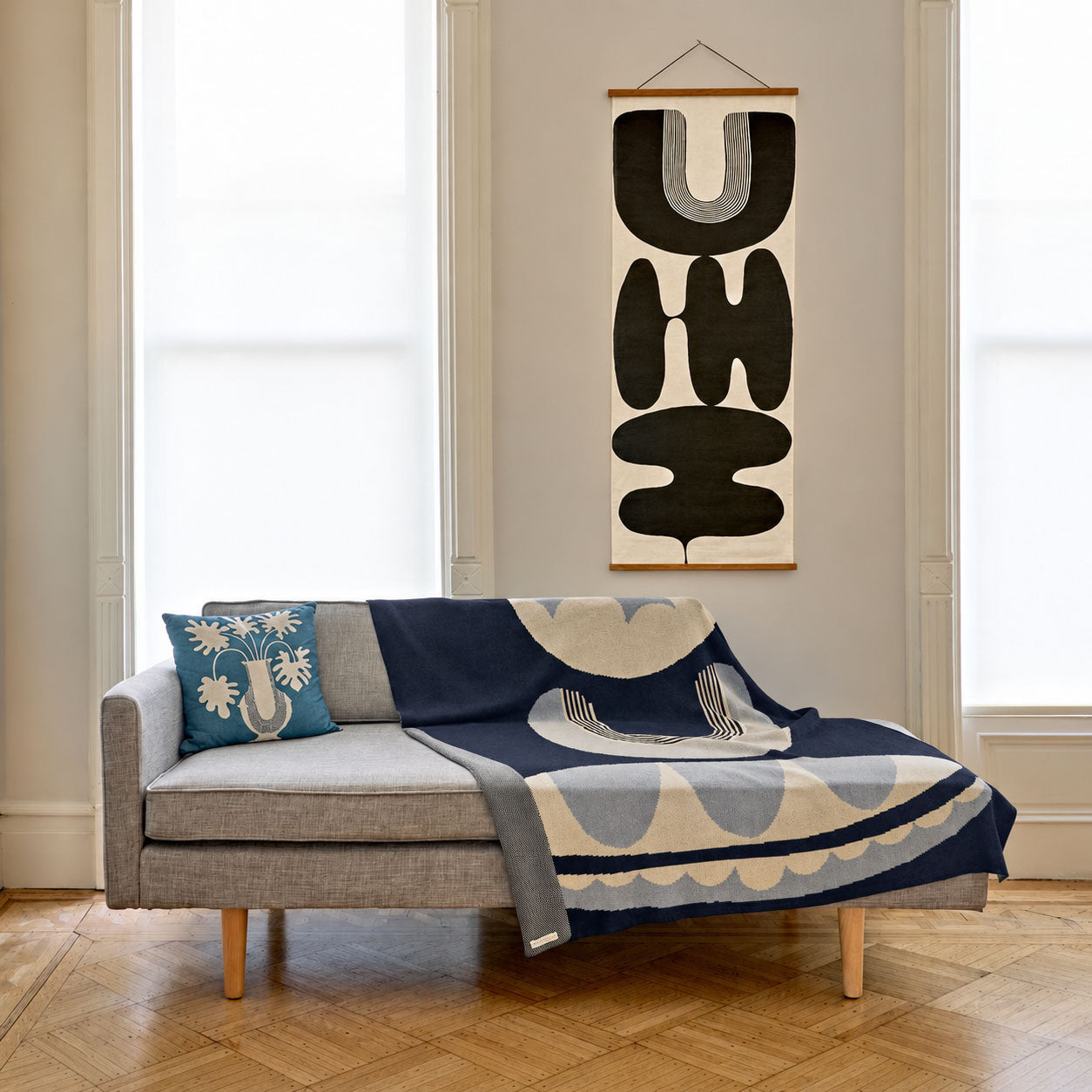 Ebb + Flow Cotton Blanket – Lotus