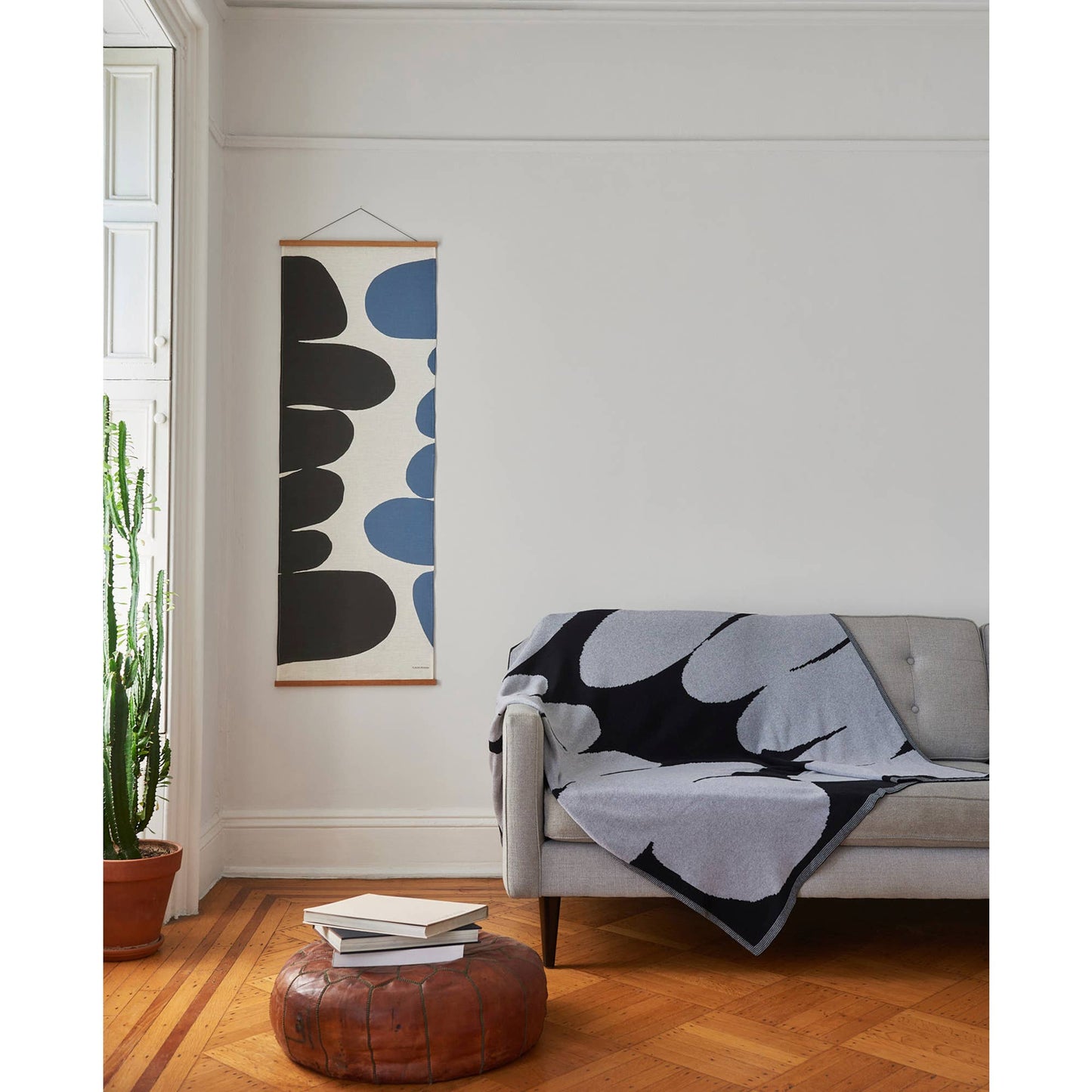 Ebb + Flow Cotton Blanket – Stone