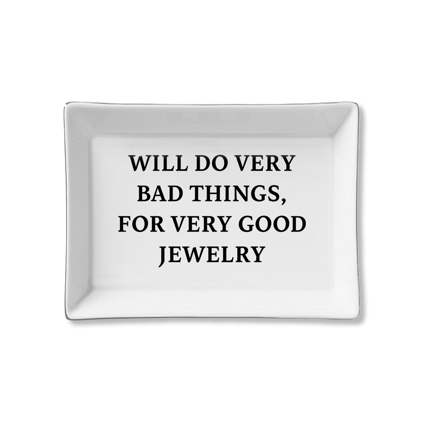 Ceramic Trinket Tray - Bad Things For Good Jewelry