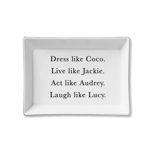 Ceramic Trinket Tray - Dress Like Coco