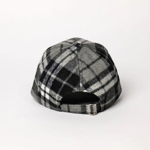 Black Check Cap