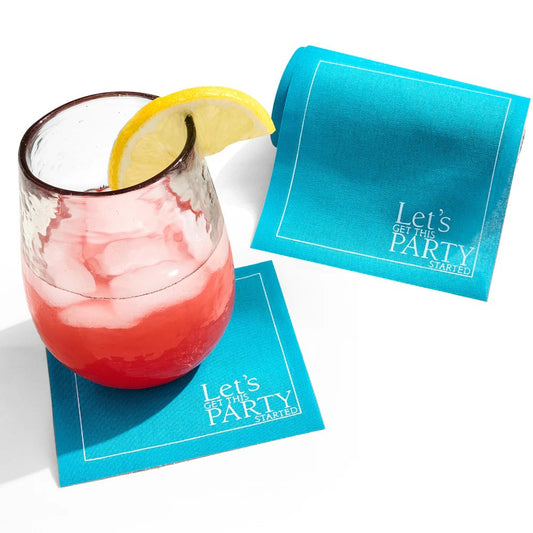 Cocktail Napkin Roll - The Real Teal “Party”