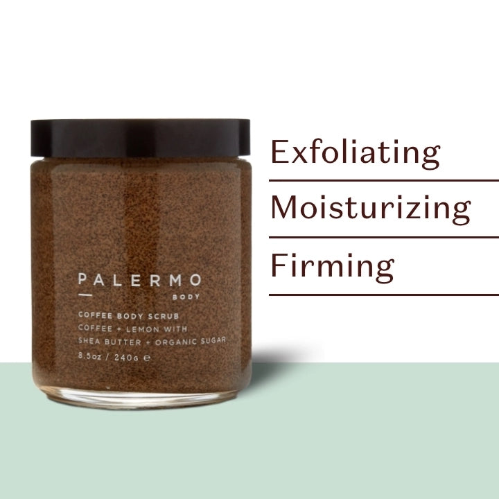 Coffee Body Scrub - Fair-Trade Organic Coffee + Lemon