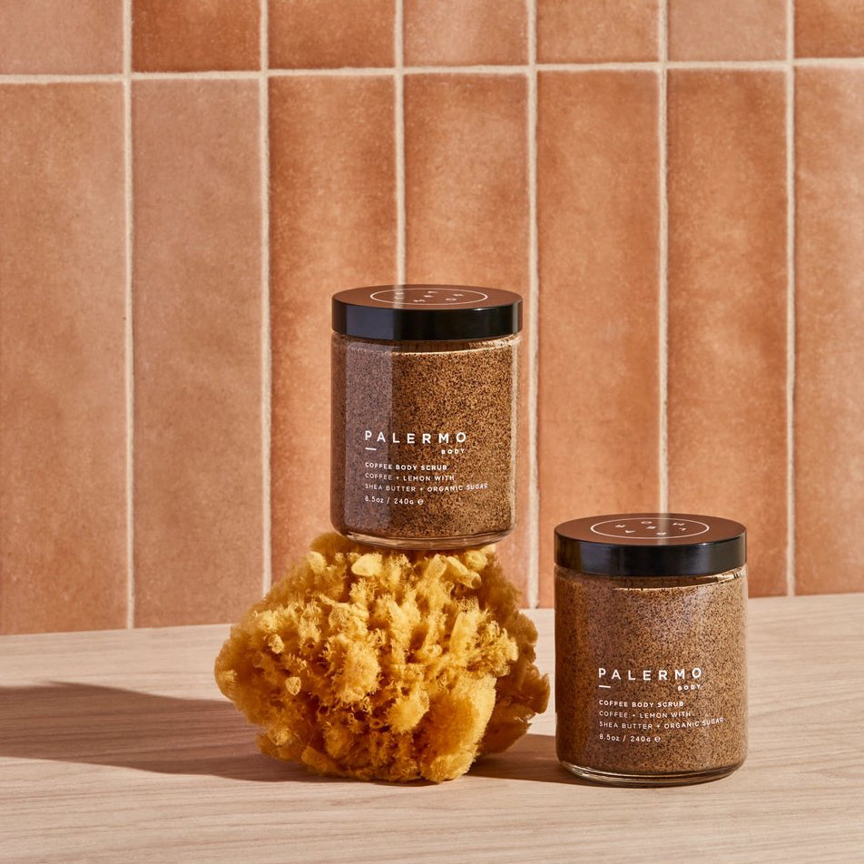 Coffee Body Scrub - Fair-Trade Organic Coffee + Lemon
