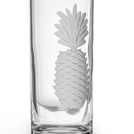 Etched Pineapple Cordial Glasses - Set of 4