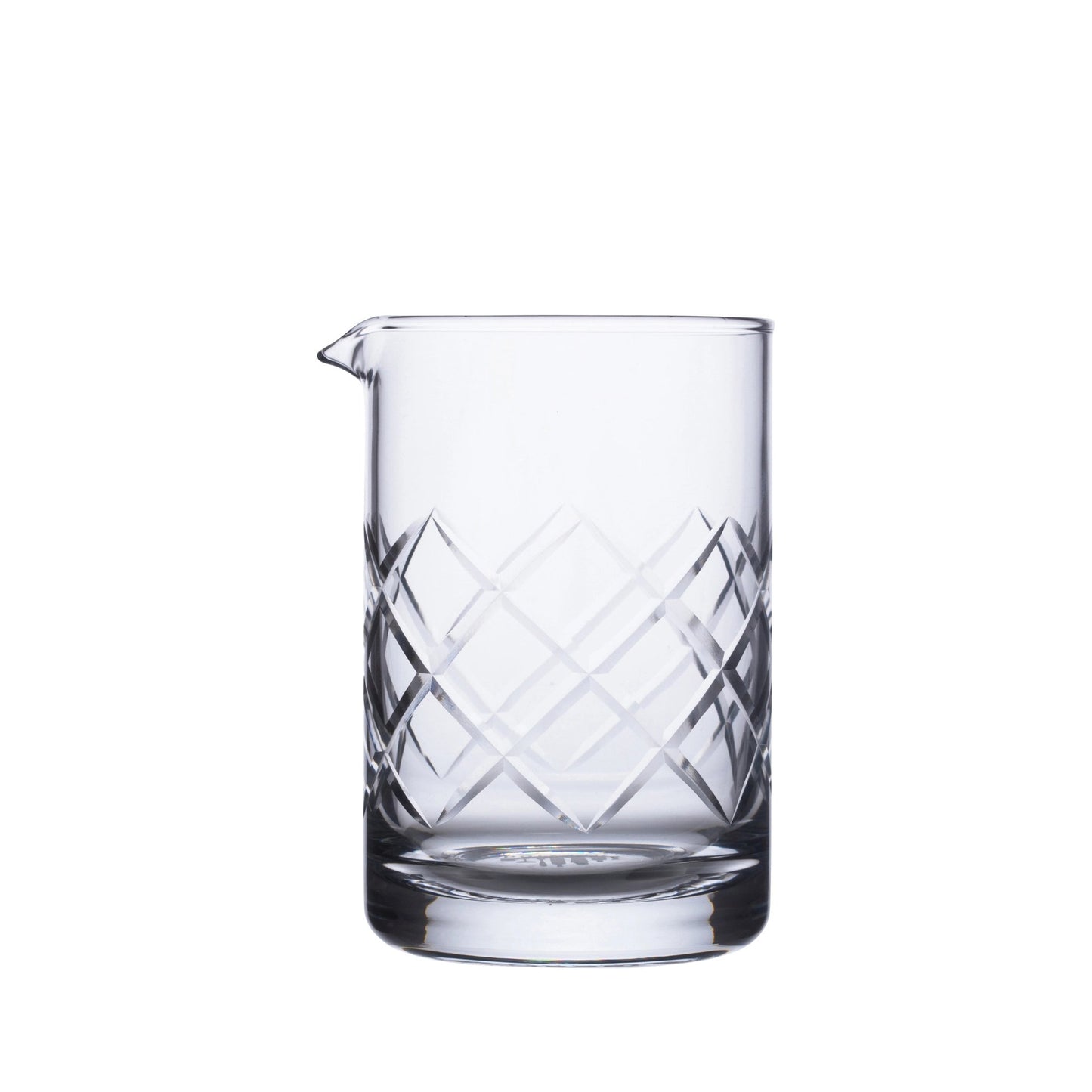 Craft Cocktail Mixing Glass - Diamond Cut Pattern
