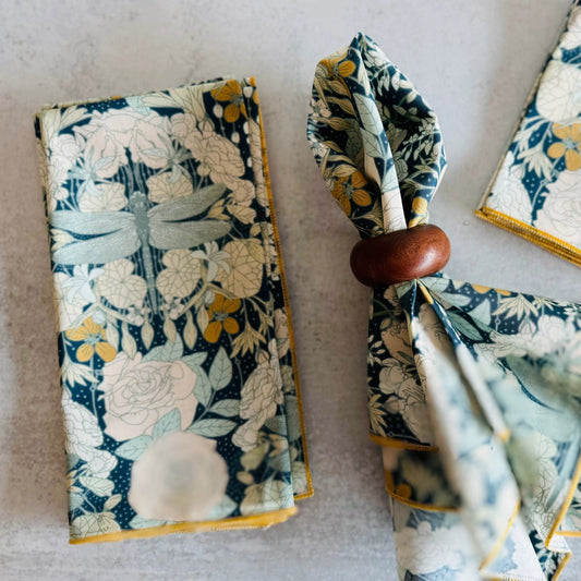 Dragonflies at Twilight Cloth Napkins (Set of 4)