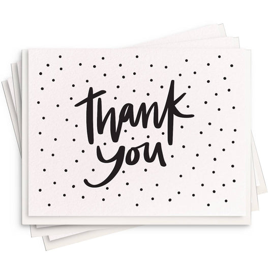 Thank You Dots - 6 Letterpress Cards (Boxed Set)