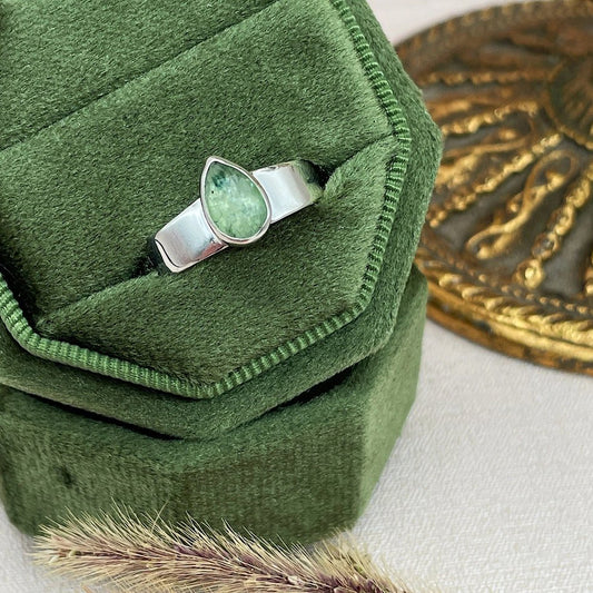 Sterling Silver Crescent Pendant Necklace with Kyanite