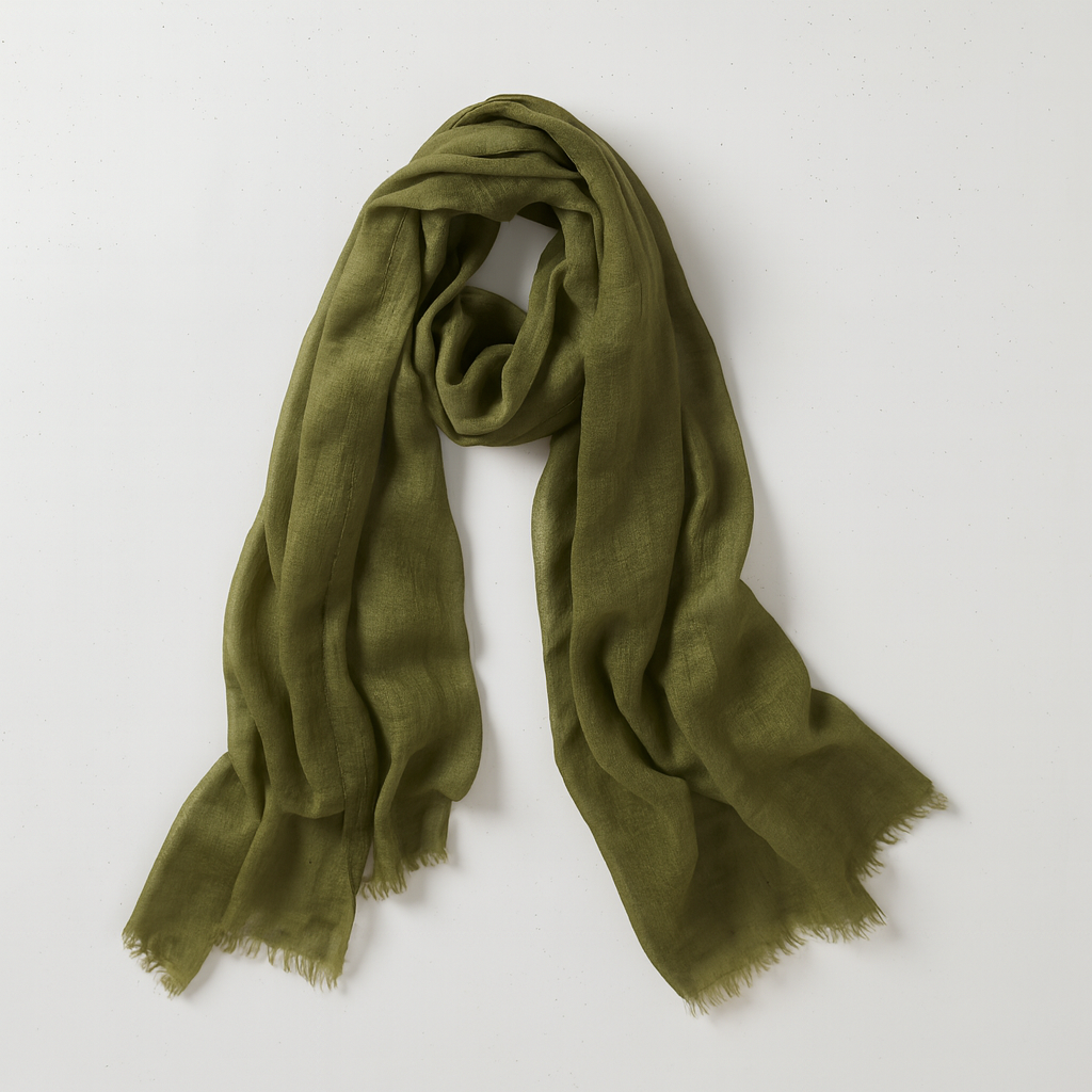 Cashmere Whisper Featherweight Scarf - Dark Khaki