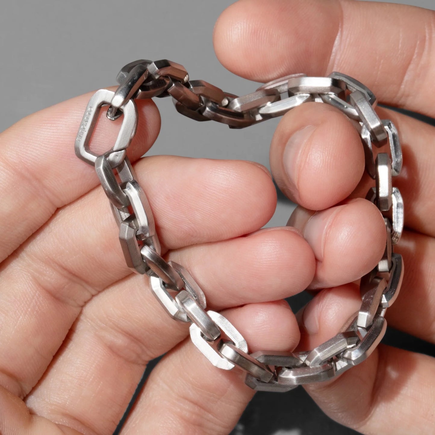Steel Link Chain ‘Vega’ Men’s Bracelet