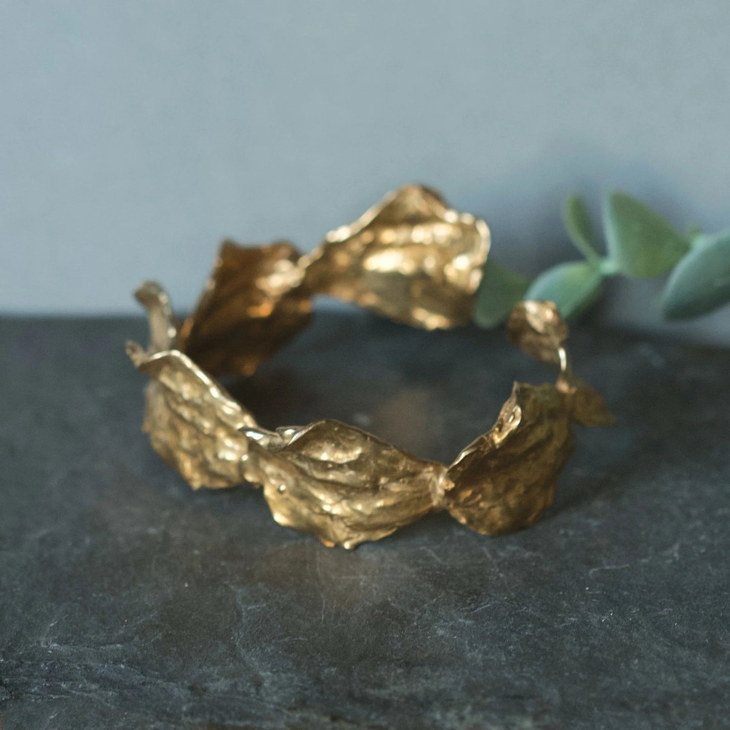 Brass ‘Petal Cuff’ Bracelet