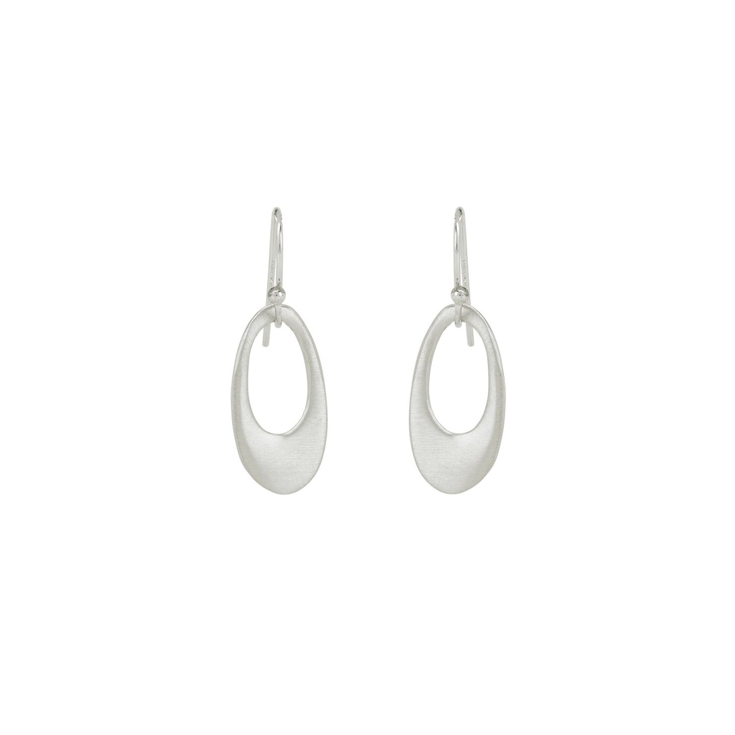 Extra Small Oval Earrings - Sterling Silver