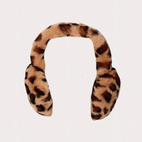 Faux Fur Earmuff (Select Color) Leopard