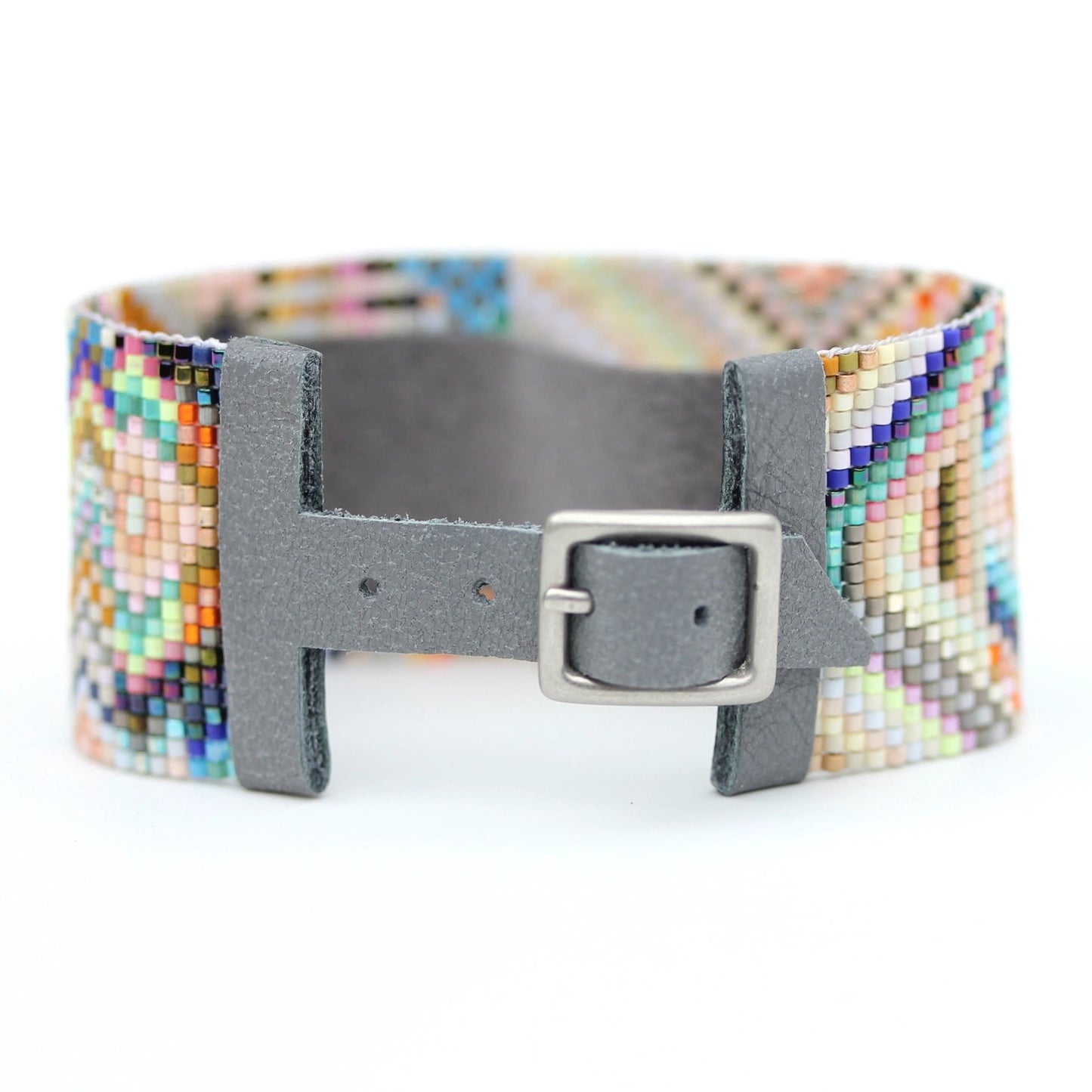 Flores Handwoven Beaded Cuff Bracelet