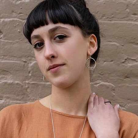 Quad-Tone Hoop Earrings