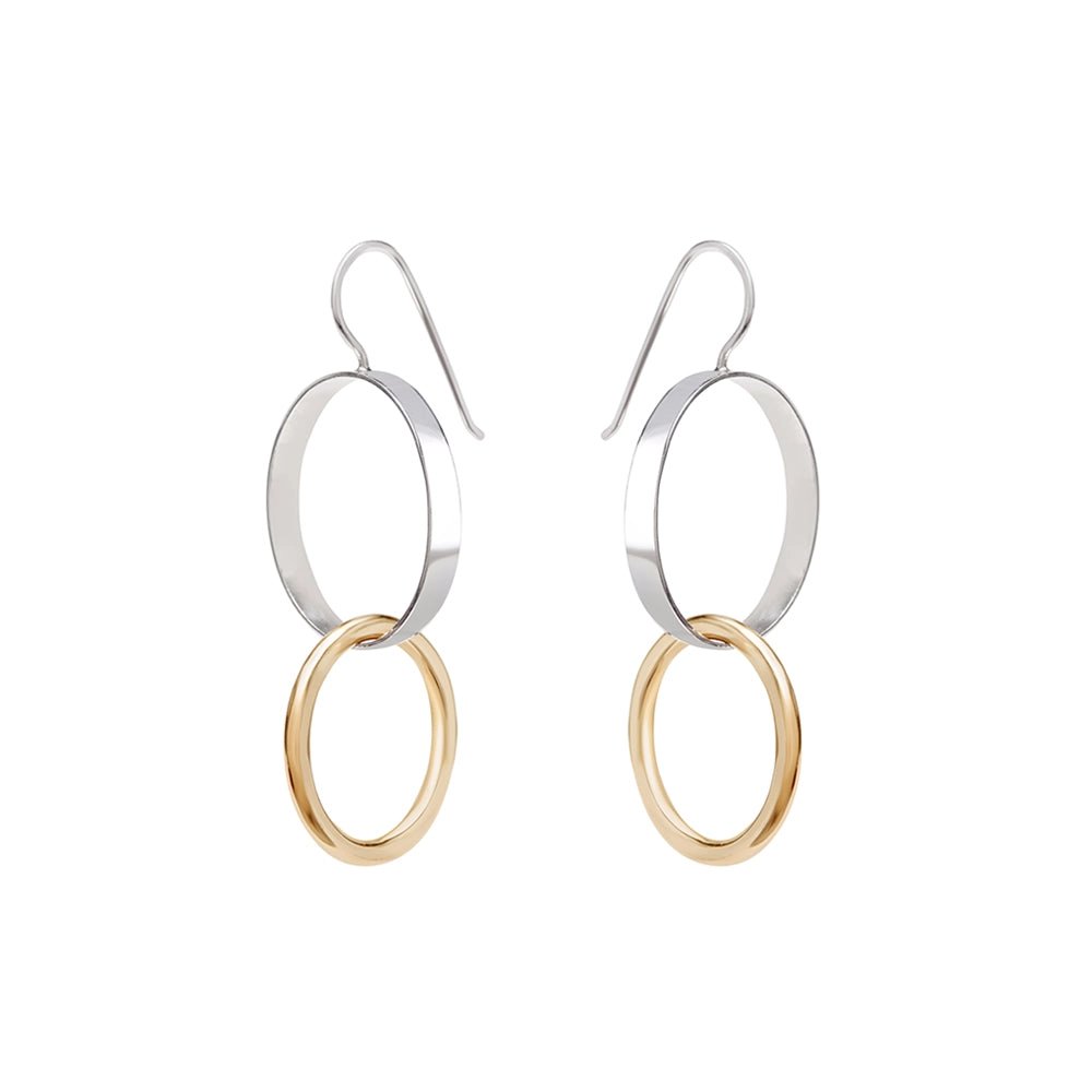 Silver + Gold Franklin Earrings