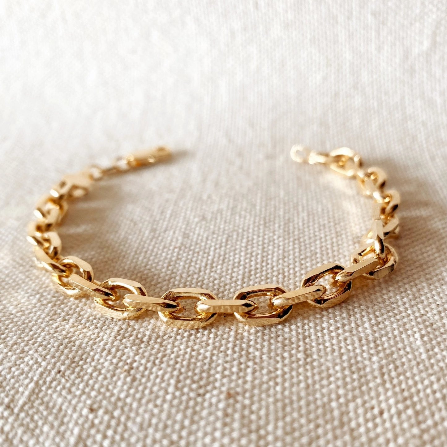 Chunky Link Bracelet - Gold Fill