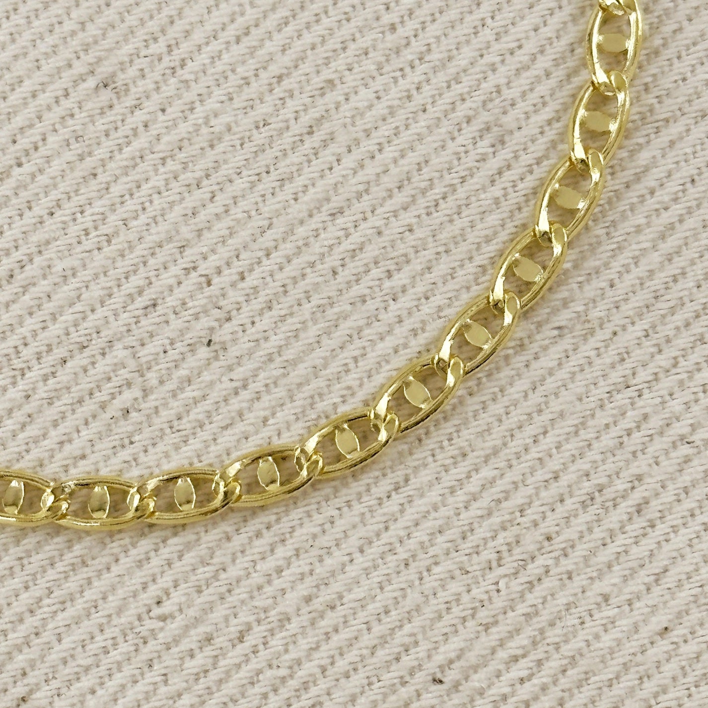 Fancy Mariner Link Bracelet - Gold Filled