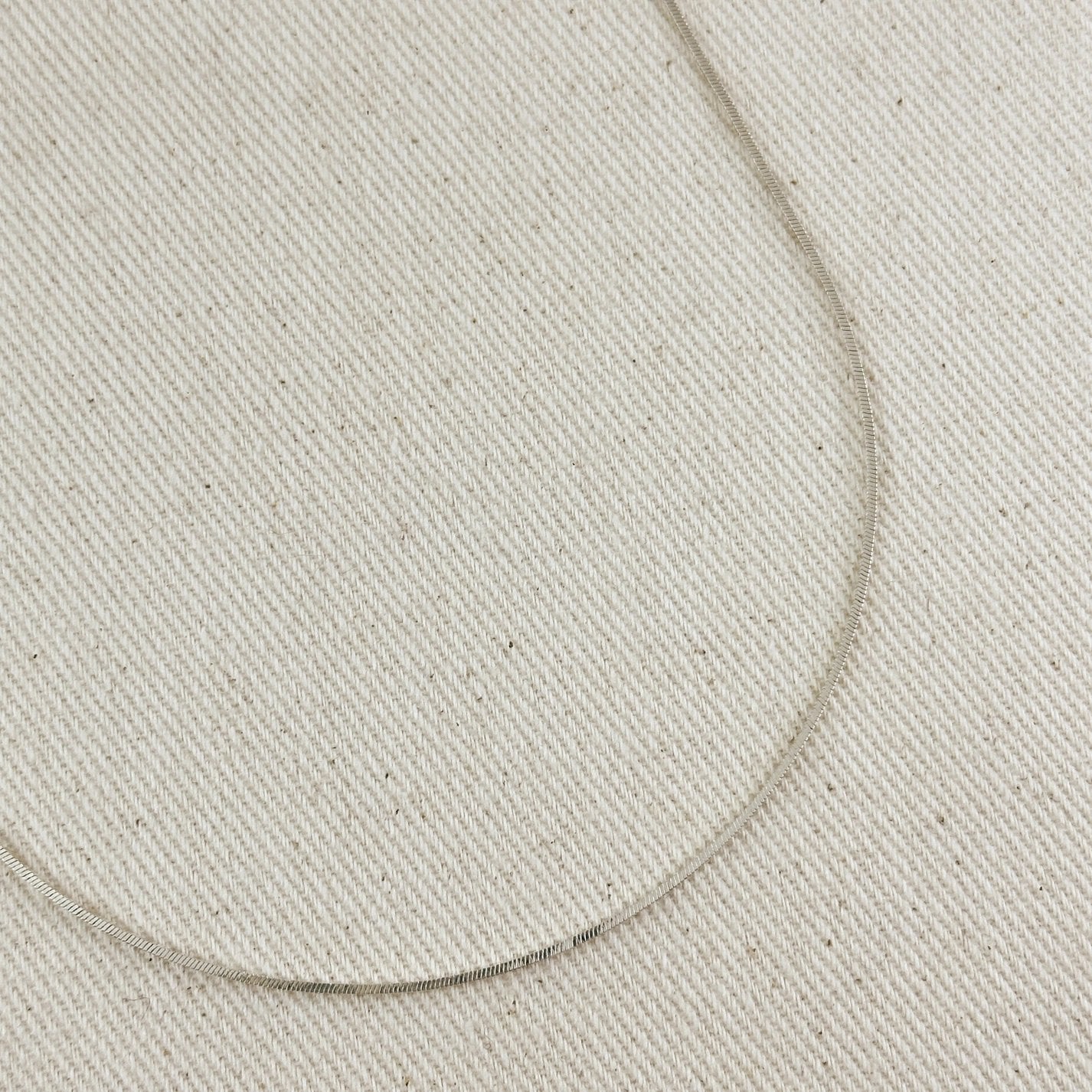 1.0mm Square Herringbone Chain - Sterling Silver