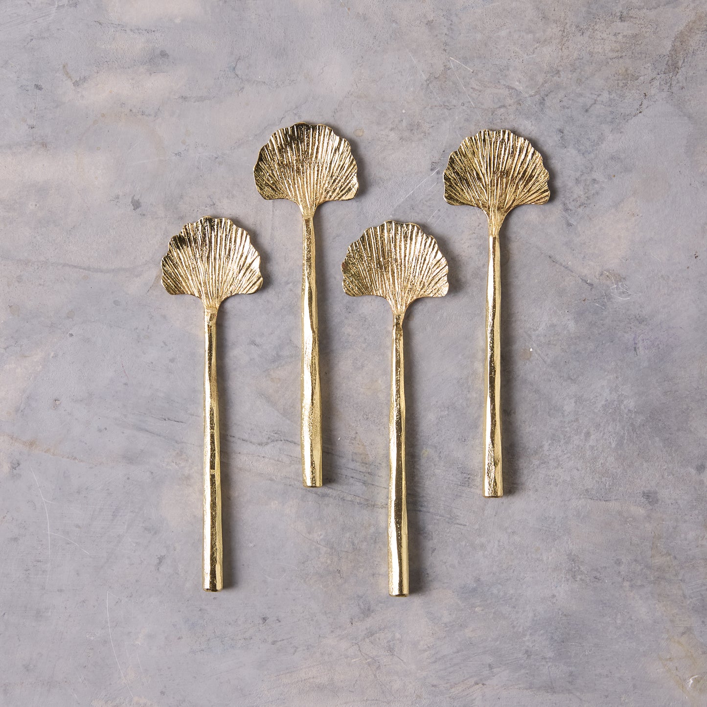 Gingko Mini Spoons - Gold (Set of 4)